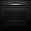 Духовой шкаф с добавлением пара Bosch HRA3340B0 (Serie 4 / 71 л / до 275 °C / Черное стекло / Гриль / Телескоп. напр. (x1) / A)