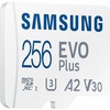 Память micro Secure Digital Card 256Gb Samsung EVO Plus 130 Мбайт/сек Video Class 30, UHS Class 1, A2,  / с адаптером SD [MB-MC256KA/EU]