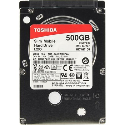 Жесткий диск 500GB Toshiba L200 HDWK105UZSVA