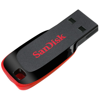 Память USB2.0 Flash Drive 16Gb SANDISK Cruzer Blade [SDCZ50-016G-B35]