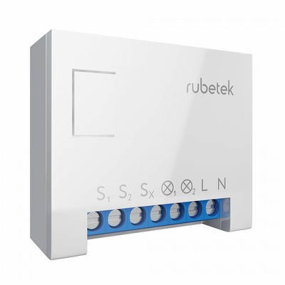 Блок управления двухканальный освещением и бытовыми приборами RUBETEK RE-3312