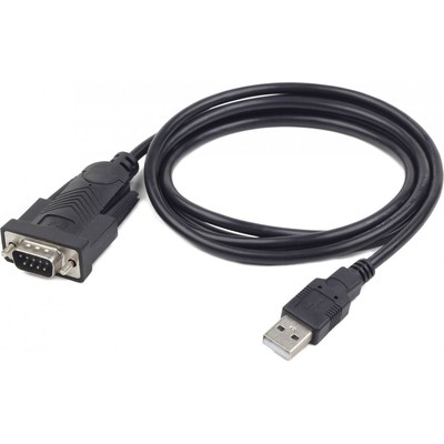 Кабель USB to DB9M serial port converter cable GEMBIRD UAS-DB9M-02, black, 1.5 m