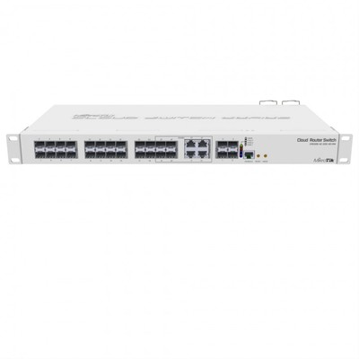 Коммутатор Mikrotik CRS328-4C-20S-4S+RM 20xSFP, 4xSFP+, 4xКомбо портов(Gigabit Ethernet или SFP), 800MHz CPU, 512MB RAM, 1U