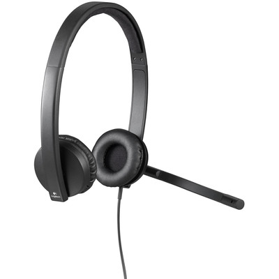 Наушники с микрофоном Logitech H570e Stereo USB (981-000575) 