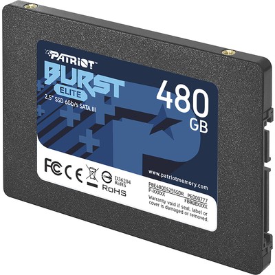 SSD 480GB Patriot BURST ELITE PBE480GS25SSDR TBW 400TB