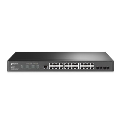 Коммутатор TP-LINK TL-SG3428 24‑портовый гигабитный управляемый коммутатор уровня 2+ с 4 SFP‑слотами