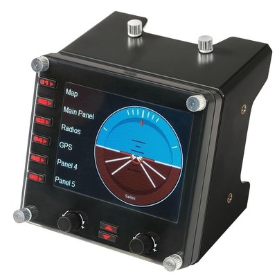 Контроллер Logitech G Pro Flight Instrument Panel (приборная панель с ЖК-дисплеем для авиасимуляторов) (945-000008)