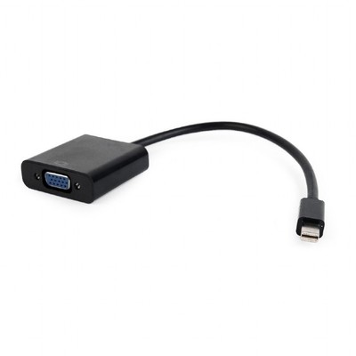 Переходник miniDisplayport - VGA GEMBIRD (AB-mDPM-VGAF-02), вилка-розетка, DisplayPort v.1.1a, длина - 0.2 метра