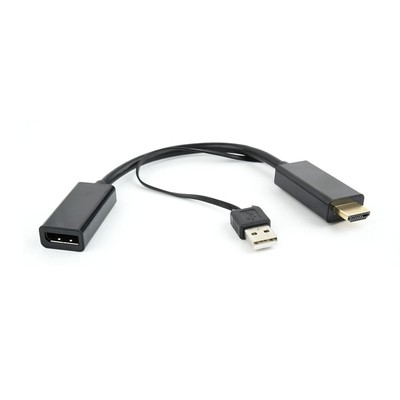Переходник HDMI - Displayport GEMBIRD (DSC-HDMI-DP), вилка - розетка, видео до Ultra HD 4K, длина - 0.03 метра