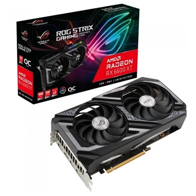 Видеокарта Asus Radeon RX 6600 XT ROG Strix Gaming OC 8 Gb  (ROG-STRIX-RX6600XT-O8G-GAMING)