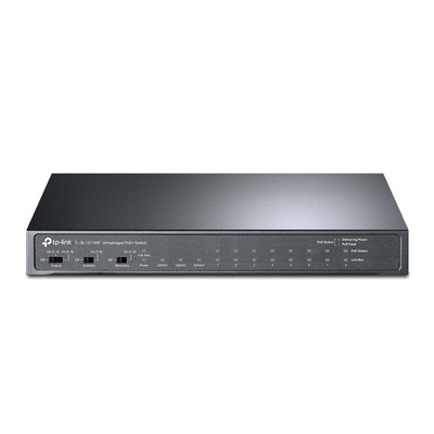 Коммутатор TP-LINK TL-SL1311MP 11-портовый коммутатор на 8 PoE+ портов 10/100 Мбит/с и 2 гигабитных порта RJ45, 1 SFP