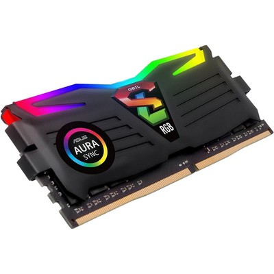 Модуль памяти DDR4-3200 (PC4-25600) 8GB <GEIL> Светодиодная подсветка Super Luce RGB Heatsink System. CL 16-18-18-36, Voltage 1.35v. ( GLS48GB3200C16BSC )