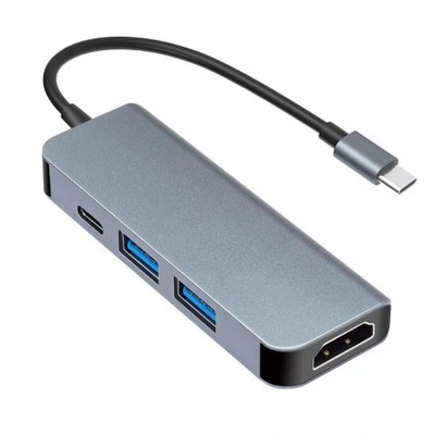 Переходник USB Type-C на HDMI + USB + PD KS-is KS-505