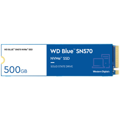 Жесткий диск SSD M.2 500GB WD Blue SN570 R3500/W2300 Mb/s PCIe Gen3 x4 WDS500G3B0C 300 TBW