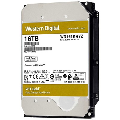 Жесткий диск 16 000Gb Western Digital Gold 512MB 7200rpm  WD161KRYZ  для серверов и ЦОД