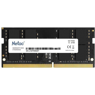 Память DDR4 SODIMM  8Gb 3200MHz Netac Basic  NTBSD4N32SP-08