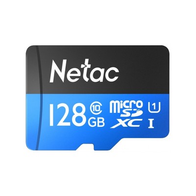 Память micro Secure Digital Card 128Gb class10 Netac / без адаптера SD [NT02P500STN-128G-S]