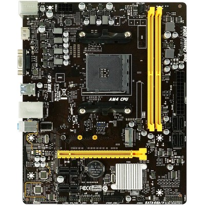 МП <AM4> Biostar  B450MH, 2DDR4,1PCIe16, 2PCIe1, 1M2, 4SATA,4USB3, 2USB2, VGA, HDMI