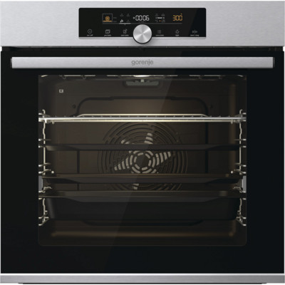 Духовой шкаф Gorenje BPS6747A06X (Advanced / нерж. / SilverMatte / IconLED+ / GentleBake / AirFry+ / AquaClean / WarmPlate / телескоп / пиролиз)