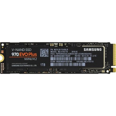 Жесткий диск SSDM.2 1Tb Samsung 970 EVO Plus Series (MZ-V7S1T0BW, PCIe, M.2)