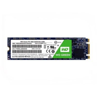 Жесткий диск SSD M.2 480GB Western Digital Green SATA R545Mb/s WDS480G3G0B