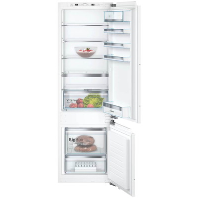 Холодильник встраиваемый Bosch KIS87AFE0 (Serie 6 / Объем - 272 л / Высота - 177,2 см / Low Frost / VitaFresh / Big Box / FreshSense)
