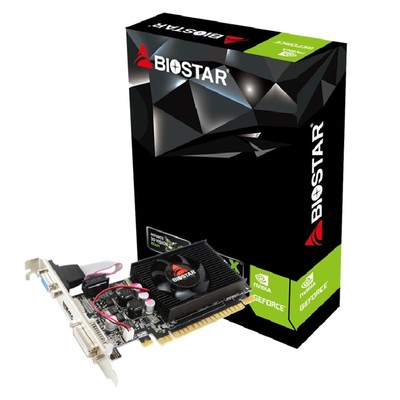 Видеокарта BIOSTAR GeForce GT610 GDDR3 2048MB 64-bit, PCI-E16x 3.0. (DVI+VGA+HDMI) (VN6103THX6)