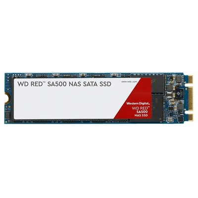 Диск SSD M.2 SATA 500Gb WD RED Series, M.2 SATA. Скорость чтения - 560Mb/s, Скорость записи - 530Mb/s ( WDS500G1R0B )