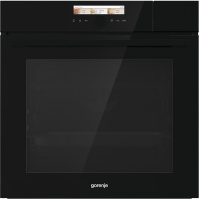 Духовой шкаф с функцией пароварки Gorenje BCS798S24BG (Superior / Чёрная / SilverMatte / ProCook / AutoRoast / AquaClean / StayWarm / телескоп)