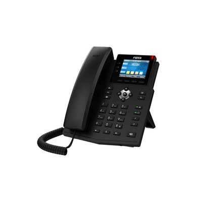 SIP-телефон Fanvil X3U PRO офисный, черный, 6 SIP линий, SIP хотспот, цветной ЖК экран, POE