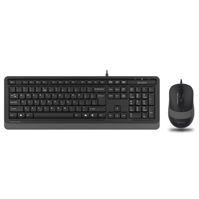 Комплект клавиатура+мышь проводная A4Tech Fstyler F1010 черный/синий