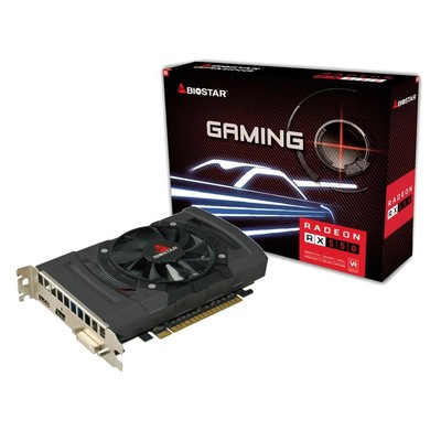Видеокарта BIOSTAR AMD Radeon RX550 GDDR4 2048Mb (2GB) 128-bit, PCI-E16x. Количество поддерживаемых мониторов – 3. (DVI+DP+HDMI) Retail ( VA5505RF21 )