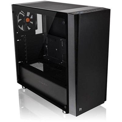 Корпус Thermaltake Versa J21 Tempered Glass Edition /Black  2*3.5/2.5(HDD Tray), 2 x 2.5”(HDD Bracket) 2 x 2.5",  2*USB3, 2USB2 CA-1K1-00M1WN-00