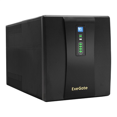 ИБП Exegate  UNB-1600.LED.AVR.4SH.USB EP285507RUS