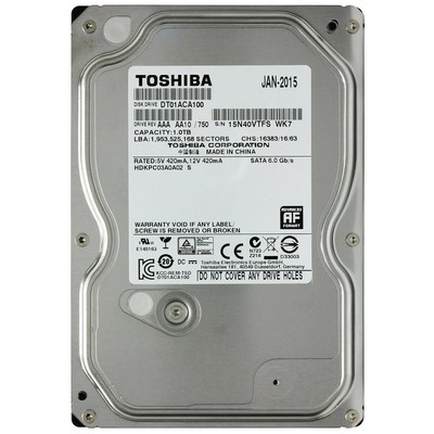 Жесткий диск  1000Gb Toshiba  32Mb 7200rpm SATA DT01ACA100