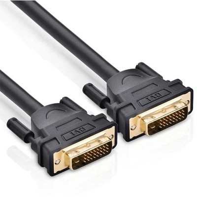 Кабель DVI-D - DVI-D dual link 24+1F KS-is (KS-770B-2) (2 фильтра, позолоченные контакты), вилка-вилка, длина - 2 метра