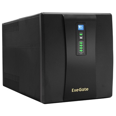 ИБП ExeGate SpecialPro UNB-1600.LED.AVR.4SH <1600VA/950W, LED, AVR, 4*Schuko, Black> EP285508RUS