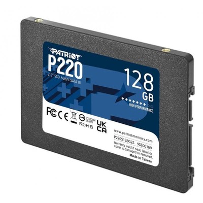 Жесткий диск SSD 128GB Patriot  P220 R550/W480Mb/s P220S128G25 60 TBW