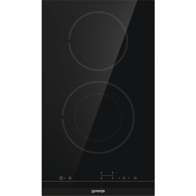 Поверхность электрическая Gorenje ECT322BCSC (Essential / Чёрный / 2 конфорки / стеклокерамика / STOP&GO)