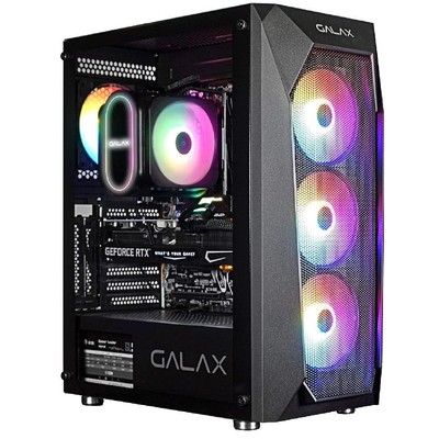 Корпус Galax Revolution–05 без БП ATX  3x 2,5",  2x 3,5“, 4*120mm Fan, 1USB3,2USB2 7PCI slot 400x205x481.5 мм G-CGG5ANBA4B0-GXLG