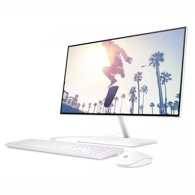 Моноблочный ПК 23.8" HP 24-cb1010ny (Intel Core i3-1215U 3.3 GHz/1920x1080 VA/4GB/256GB SSD/Intel UHD Graphics/DOS/White/ENG kbd