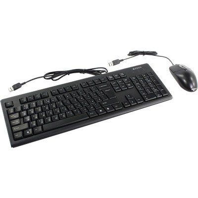 Комплект клавиатура+мышь проводная A4Tech KRS-8372, черный