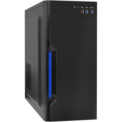 Корпус ExeGate [XP-333U] [без бп] Black Miditower, 1x USB + 2x USB3.0, HD аудио. ATX. (EX283075RUS) 