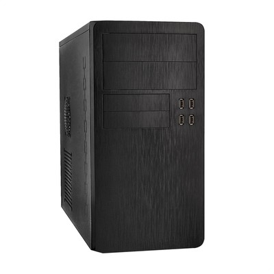 Корпус ExeGate SP-415UP-UN500 (mATX, БП UN500 с вент. 12см, 4*USB+2*USB3.0, HD аудио, петля, безвинтовое крепление HDD, датчик вскрытия EX277192RUS