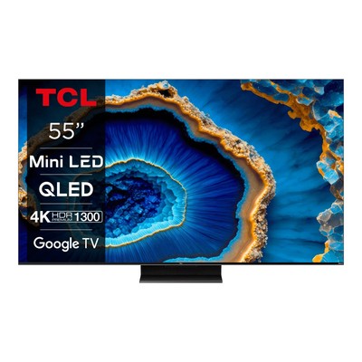 Телевизор TCL 55C805 4K UHD Google TV SMART QD-Mini LED 144Hz VRR (2023)