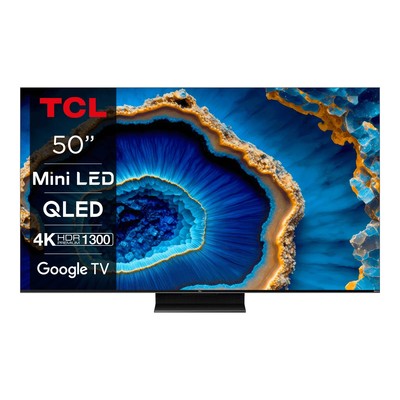 Телевизор TCL 50C805 4K UHD Google TV SMART QD-Mini LED 144Hz VRR (2023