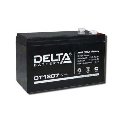 Батарея 12V/ 7,0Ah DELTA DT 1207 