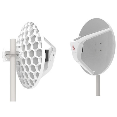 Комплект точек доступа Mikrotik Wireless Wire Dish (RBLHGG-60adkit) 60GHz, 802.11ad, 1x10/100/1000 Мбит/с, наружные, PoE, дальность - 1500+ метров