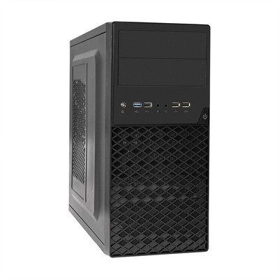 Корпус ExeGate BA-203U-AA450 (mATX, 2*5,25",1*3.5"int, 1*2.5" AA450 с вент. 8см, 3USB2+1USB3)  EX284029RUS