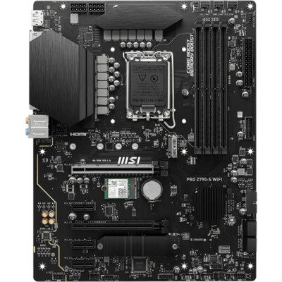 МП <S1700> MSI PRO Z790-S WIFI, 4DDR5,2PCI-E16,3xPCI-E x1, 4M2, 4SATA, 4USB3, 2USB2, 1USB Type-C, DP,HDMI, Lan2.5GB Wi-Fi 6E